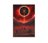 JANSD Displate Berserk Art Prints sur toile murale peintures à l'huile déco sans cadre 40,6 x 61 cm