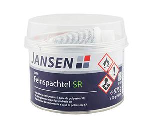 Jansen 2 K Fein Spatule en PE SR 1 kg - 2 composants Polyester Couteau à enduire