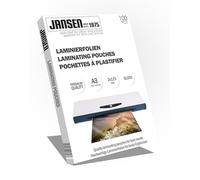 Jansen - A3 2x125 microns Pochettes de plastification brillantes, Pack de 100 - L'emballage peut varier