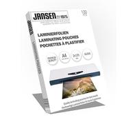 Jansen - A4 2x125 microns Pochettes de plastification brillantes, Pack de 100 - L'emballage peut varier