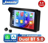 Jansite double Bluetooth Moto Carplay écran Navigation GPS affichage IP67 étanche Support casque Interphone Moto accessoires MT