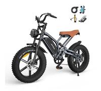 JANSNO Vélo électrique X50 750W LG Batterie 48V14Ah, E-BIKE Tout Terrain de 20"" avec Pneu 4.0 Fat, Shimano 7 Vitesse, Tout-Suspendu