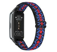 Janson Bracelet de Montre en Nylon Extensible Compatible Avec Huawei Band 6/Pro, Honor Band 7 - Bracelet de Remplacement Sportif Réglable Respirant Confortable Pour Hommes et Femmes