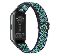 Janson Bracelet de Montre en Nylon Extensible Compatible Avec Huawei Band 6/Pro, Honor Band 7 - Bracelet de Remplacement Sportif Réglable Respirant Confortable Pour Hommes et Femmes