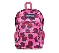 JANSPORT Big Day Pack Sac à Dos - Grand Sac à Dos pour Ordinateur Portable avec Deux Compartiments et Bretelles ergonomiques, capacité 34 L, 43.5 x 32.5 x 19 cm - Pop Art Digital Fuchsia