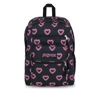 JANSPORT BIG STUDENT Grand Sac à Dos, Compartiment pour Ordinateur Portable 15in, Happy Hearts Schwarz (Noir)