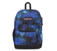 JanSport Cross Town Plus Sac à dos - Grand compartiment principal, poche latérale pour bouteille d'eau, housse rembourrée pour ordinateur portable 15", Cyberspace Galaxy, One Size, Sac à dos Cross