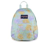 JanSport Mini sac à dos durable avec bretelles réglables, compartiment principal unique et poche cachée à fermeture éclair, capacité de 10,2 L, motif floral délavé sur fond vert menthe