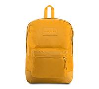 JANSPORT Mono SuperBreak Sac à dos pour Ordinateur Portable dans Moutarde Anglaise - 15" Manche Interne avec Poche Utilitaire Avant - Sangles Rembourrées Mesh - 25 L