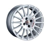 Jante Alliage 6,0J14 " 4X108 15 65,10 OZ Superturismo WRC Race Blanc Red Lettre