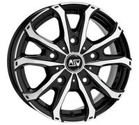 MSW Wheels Jantes MSW 48 Van 7x17 5x130 PCD 130 Noir brillant pour Fiat Ducato Camper