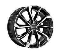 MSW Wheels Jantes MSW 42 pour BMW Série 2 Active Tourer 7.5x17 5x112 Noir brillant poli