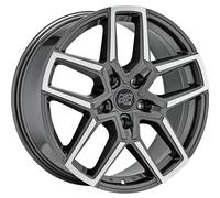 Jante Alliage Pour Ssangyong Torres 8,5J20 " 5X112 45 73 MSW 52 GLOSS Gun Me