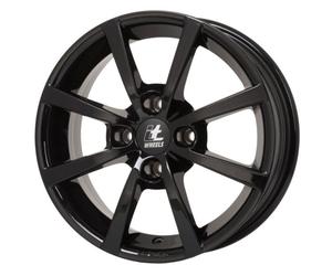 Jante alu 15 pouces ITWHEELS Alisia 4x100 6J ET40, Farbe Schwarz Glänzend