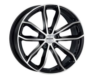 Jante alu 20 pouces MAK 24H-FF 5x112 9J ET26, Farbe Schwarzer Spiegel