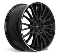Jante Alu Aez Berlin 18 Pouces - 7.5x18 5x112 Et49 Noir Bord Poli