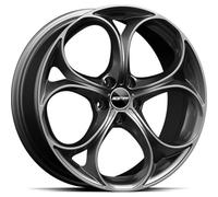 JANTES ROUES GMP DRAKE POUR FIAT CROMA 8X18 5X110 GLOSSY ANTHRACITE DARK C20