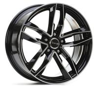Jante alu AVUS AF16 17" 7.5J 5x112 ET 38 66.6 BLACK POLISHED