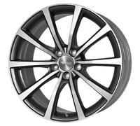 Jante alu BROCK B32 18" 7.5J 5x112 ET 51 66.7 GRAPHITE LUCIDO DIAMANTATO