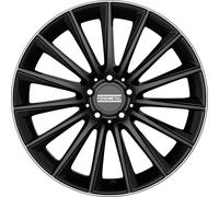 Jante alu FONDMETAL AIDON 18" 8J 5x112 ET 38 66.5 GLOSSY BLACK DIAMOND CUT LIP