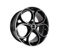 Jante Alu Gmp Drake 18 Pouces - 8x18 5x110 Et40 Noir Face Polie