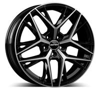 GMP Jantes Lunica 7.5x18 5x112 Black Diam A1K pour Mercedes‑Benz Classe C