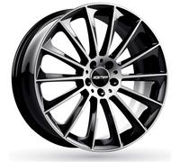 JANTES ROUES GMP STELLAR POUR SKODA OCTAVIA WAGON 7.5X17 5X112 GLOSSY BLACK K9Q