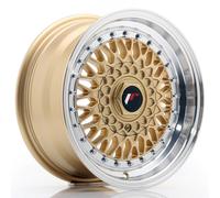Jante Alu Japan Racing Jr9 15 Pouces - 8x15 4x100 Et20 Or Bord Poli