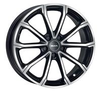 MAK Jantes Davinci 7x18 5x108 pour Ford Tourneo Courier M1 – Noir Miroir