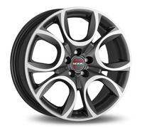 Jante Alu Mak Torino 15 Pouces - 6x15 5x98 Et37.5 Gunmetal Face Polie