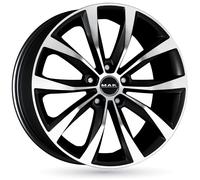 Jante Alu Mak Wolf 19 Pouces - 8x19 5x108 Et50 Noir Poli