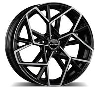 JANTES ROUES GMP CARTESIO POUR RENAULT CLIO III 7X17 4X100 BLACK DIAMOND WU4