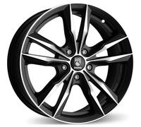 Momo Racing Jante en alliage pour BMW Série 2 6,5J16" 5X112 40 72,30 Reds Fast Noir Mat Diam