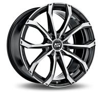 Jante Alu Msw 48 6.5x20 5x114 Et33 Noir Face Polie