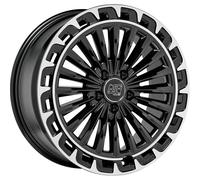 MSW Wheels Jante alu MSW 32 8,5x20 5x112 pour Mercedes‑Benz EQE SUV 43 AMG Noir brillant bord diamant