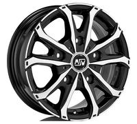 Jante alu MSW MSW 48 VAN 6 HOLES 16" 6.5J 6x125 ET 68 74.1 GLOSS BLACK FULL POLI
