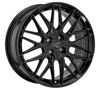 MSW Wheels Jantes alu MSW 50-4 17" 7J 4x108 ET20 Noir brillant pour Citroën DS3 Cabrio
