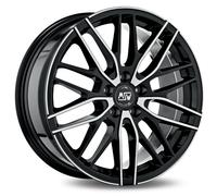 MSW Wheels Jante alliage MSW 72 7x17 5x100 ET35 63,40 Noir brillant
