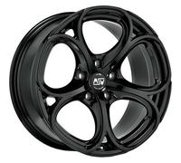 MSW Wheels Jantes MSW 82 8Jx18 5x100 ET40 63,4 Noir brillant pour Volkswagen Polo R WRC
