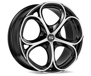 Jante alu MSW MSW 82 20" 9J 5x110 ET 31 65.1 GLOSS BLACK FULL POLISHED