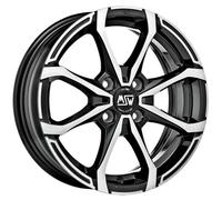 JANTES ROUES MSW MSW X4 POUR DACIA SPRING 5X15 4X100 GLOSS BLACK FULL POLIS 4KY