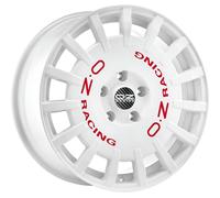 OZ-Racing Jantes en alliage Rally Racing Race blanc, lettres rouges 7,5x18 5x112 ET50