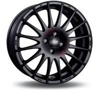 Jante Alu Oz Superturismo Gt 15 Pouces - 6.5x15 4x100 Et43 Noir Mat Lettre Rouge