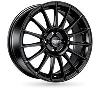 Jante Alu Oz Superturismo Lm 17 Pouces - 7.5x17 4x108 Et40 Noir Mat Lettre Argent