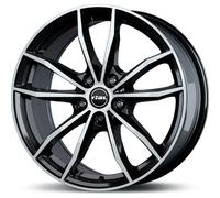 Jante alu RIAL X12 19" 8J 5x112 ET 30 66.5 DIAMANT SCHWARZ FRONTPOLIERT