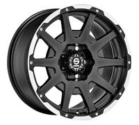 Sparco Jantes alu Dakar 8,5x17 5x127 Noir mat pour Lancia Voyager