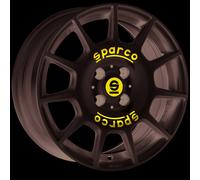 Jante Alu Sparco Terra 16 Pouces - 7x16 4x100 Et30 Blanc Lettre Bleue