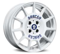 Sparco Jantes Terra pour Skoda Fabia 7.5x17 5x100 Blanc Bleu L CQO