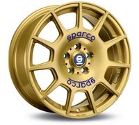 Jante Alu Sparco Terra 17 Pouces - 7.5x17 5x100 Et48 Or Lettre Bleue