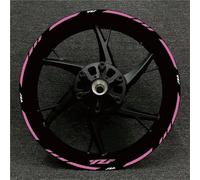 Jante Autocollant Decal Autocollant De Roue De Moto Pour Yamaha R1 R15 R125 R6 R7 R 1 R 15 R 125 R 6 R 7 Autocollant Sur Jante De Moyeu De Roue Décalcomanie Roue Stickers Ensemble Complet(Couleur 4)